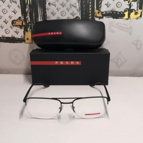 NEW & 100% AUTHENTIC Prada VPS 51M Linea Rossa eyeglasses - Picture 9 of 13